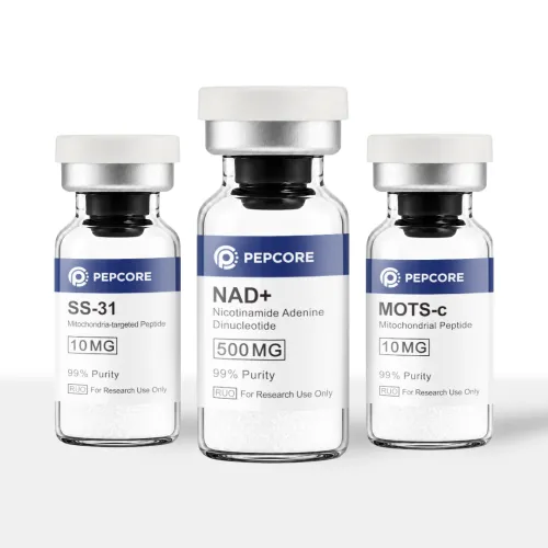 Buy Mito Plus Stack – Mito Plus Stack (MOTS-c + SS31 + NAD+) vial from Pepcore